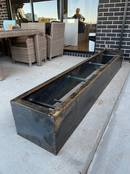 Custom Core-Ten Steel Rectangular Planter