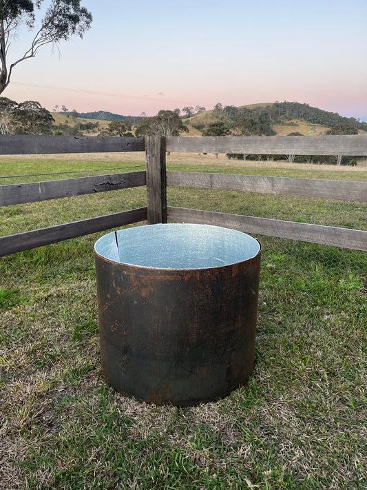 Custom Core-Ten Steel Circular Planter