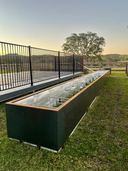 Custom Core-Ten Steel Rectangular Planter