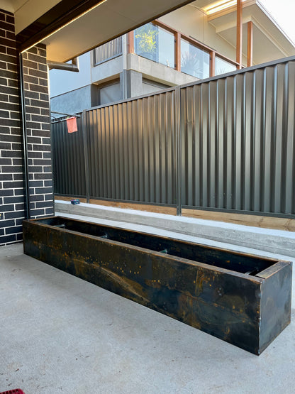 Custom Core-Ten Steel Rectangular Planter